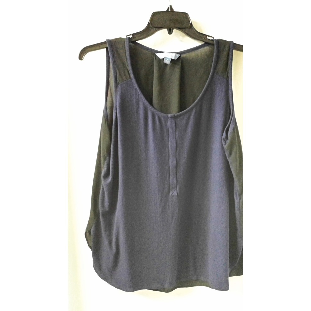 Simply Vera - Vera Wang Women's XL‎ Blue front/black back tank
